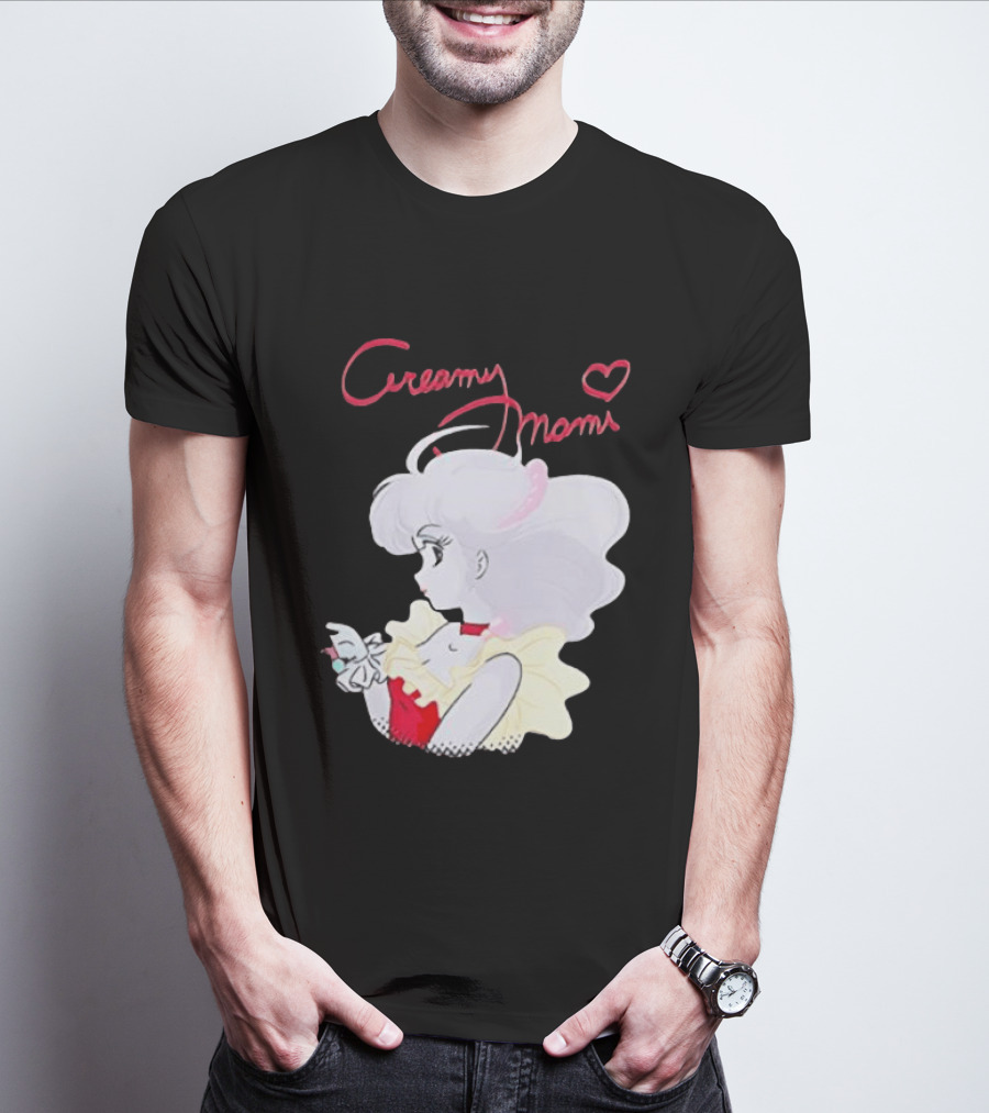 Magical Angel Creamy Mami Anime Character With Heart And Butterfly T-Shirt