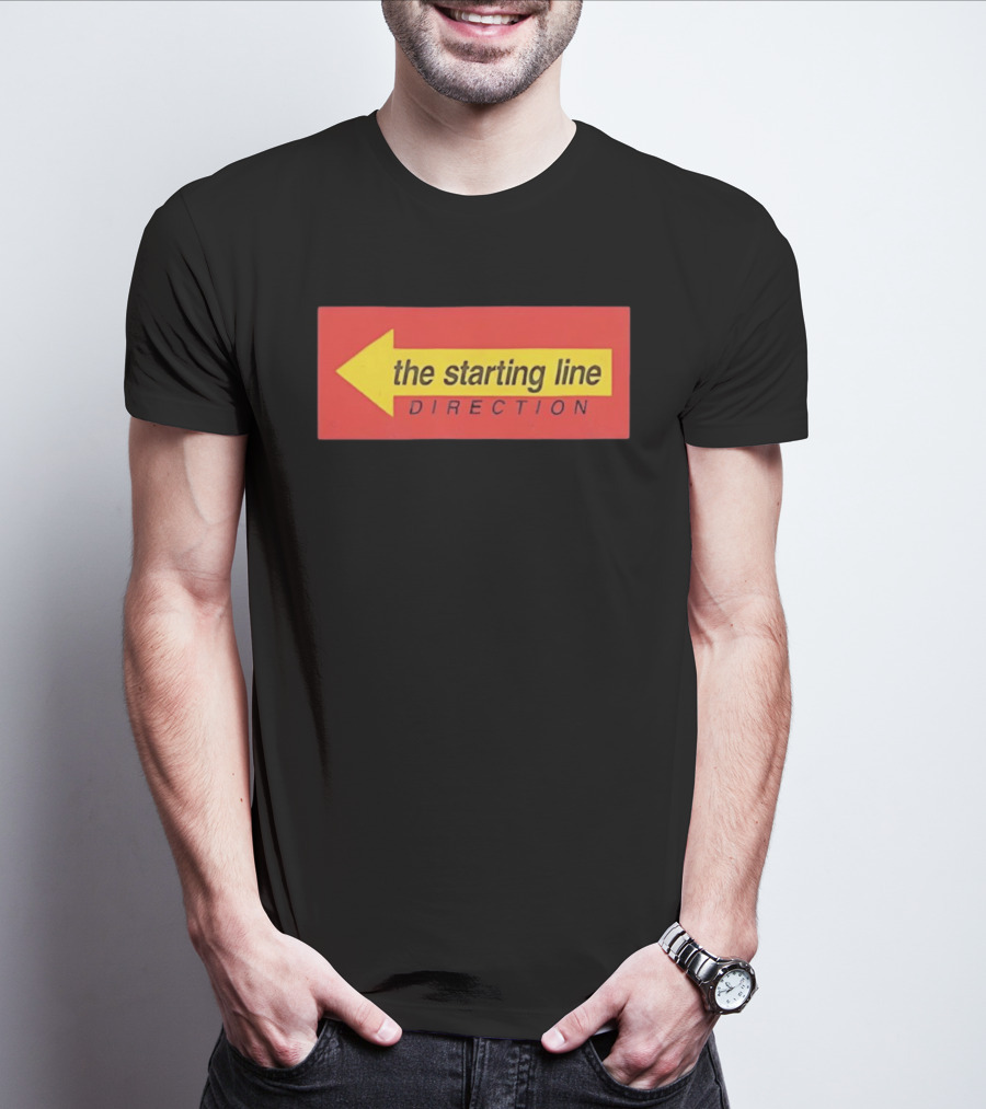 The Starting Line Direction Pop Punk Band Yellow Arrow T-Shirt