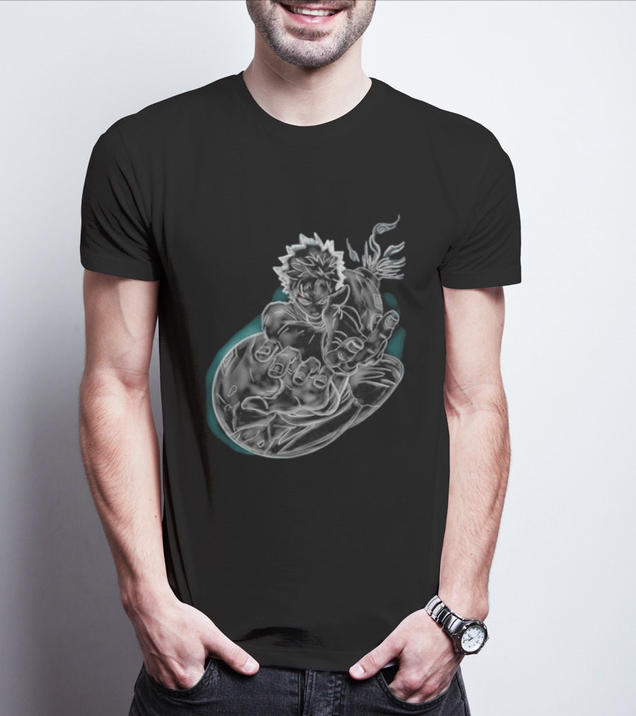 Megumi Fushiguro Ten Shadows Jujutsu Kaisen Dynamic Pose T-Shirt