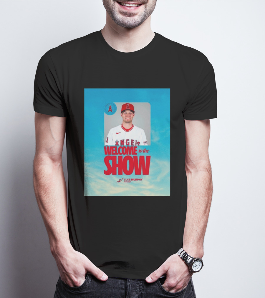 Welcome To The Show Luke Murphy Angels Pitcher T-Shirt