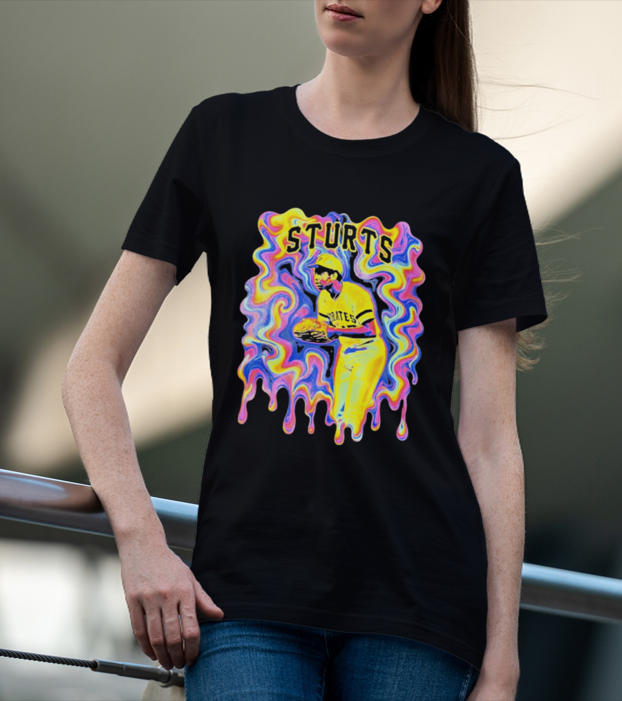 Sturts Willie Stargell Pittsburgh Pirates Psychedelic T-Shirt