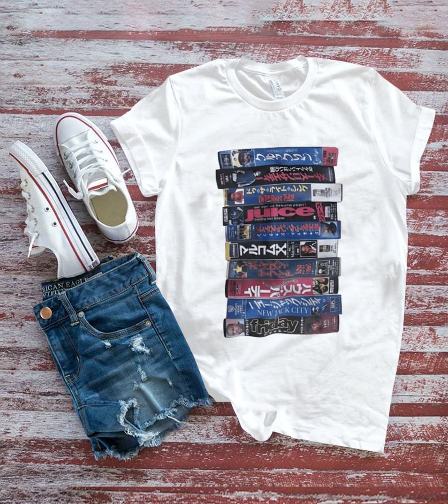 Friday Malcolm X Boyz N The Hood Juice Do The Right Thing New Jack City VHS Collection T-Shirt