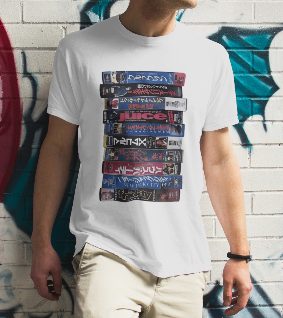 Friday Malcolm X Boyz N The Hood Juice Do The Right Thing New Jack City VHS Collection T-Shirt