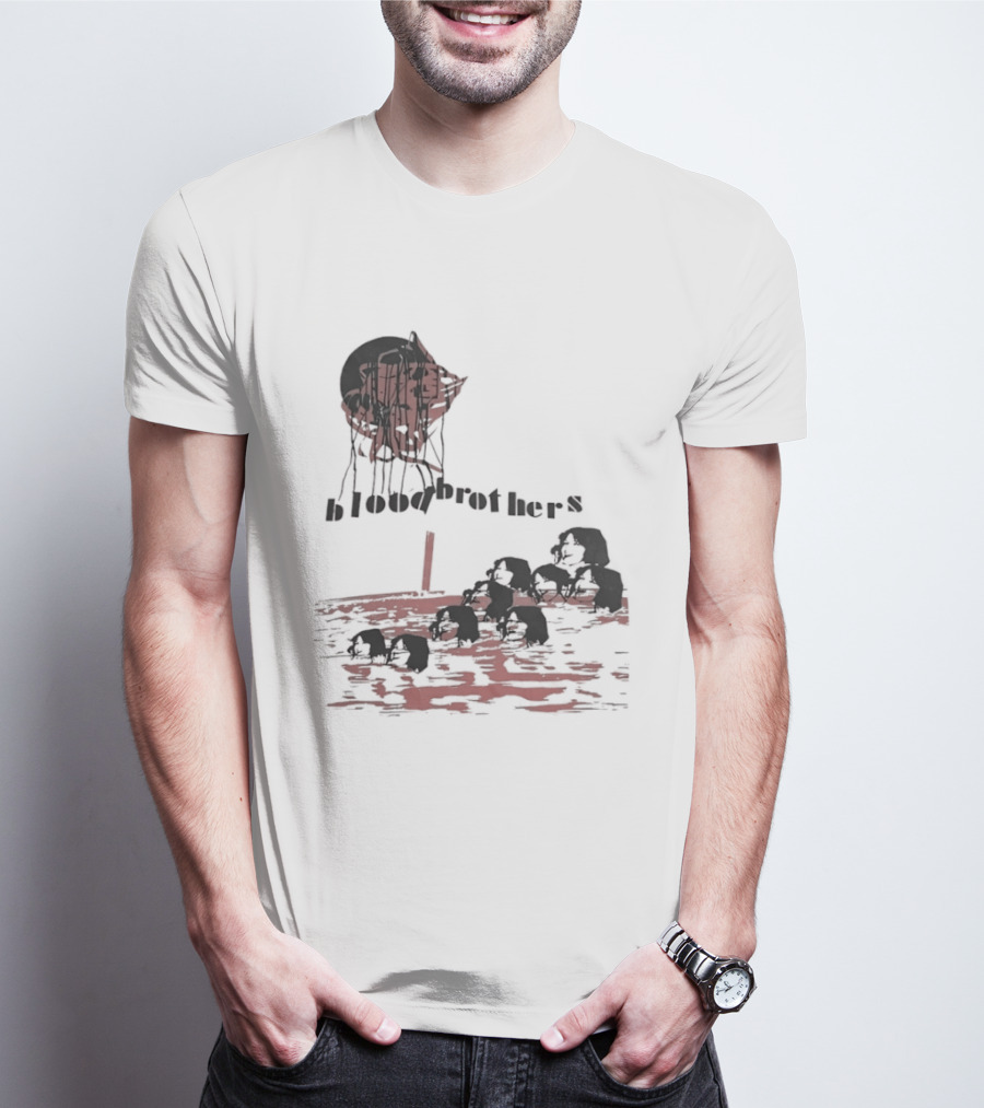 Blood Brothers Musical West End Willy Russell Dripping Red Moon T-Shirt