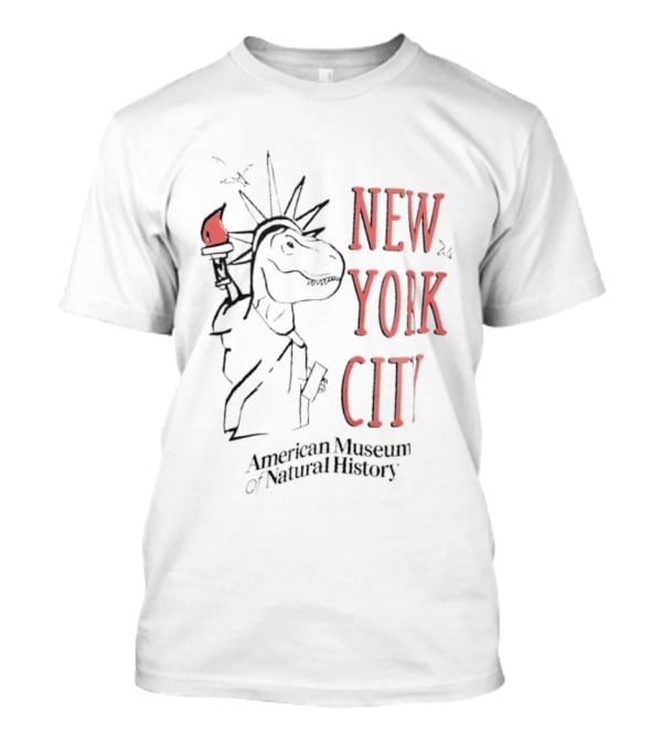 New Yoik City American Museum Of Natural History Dinosaur Statue T-Shirt
