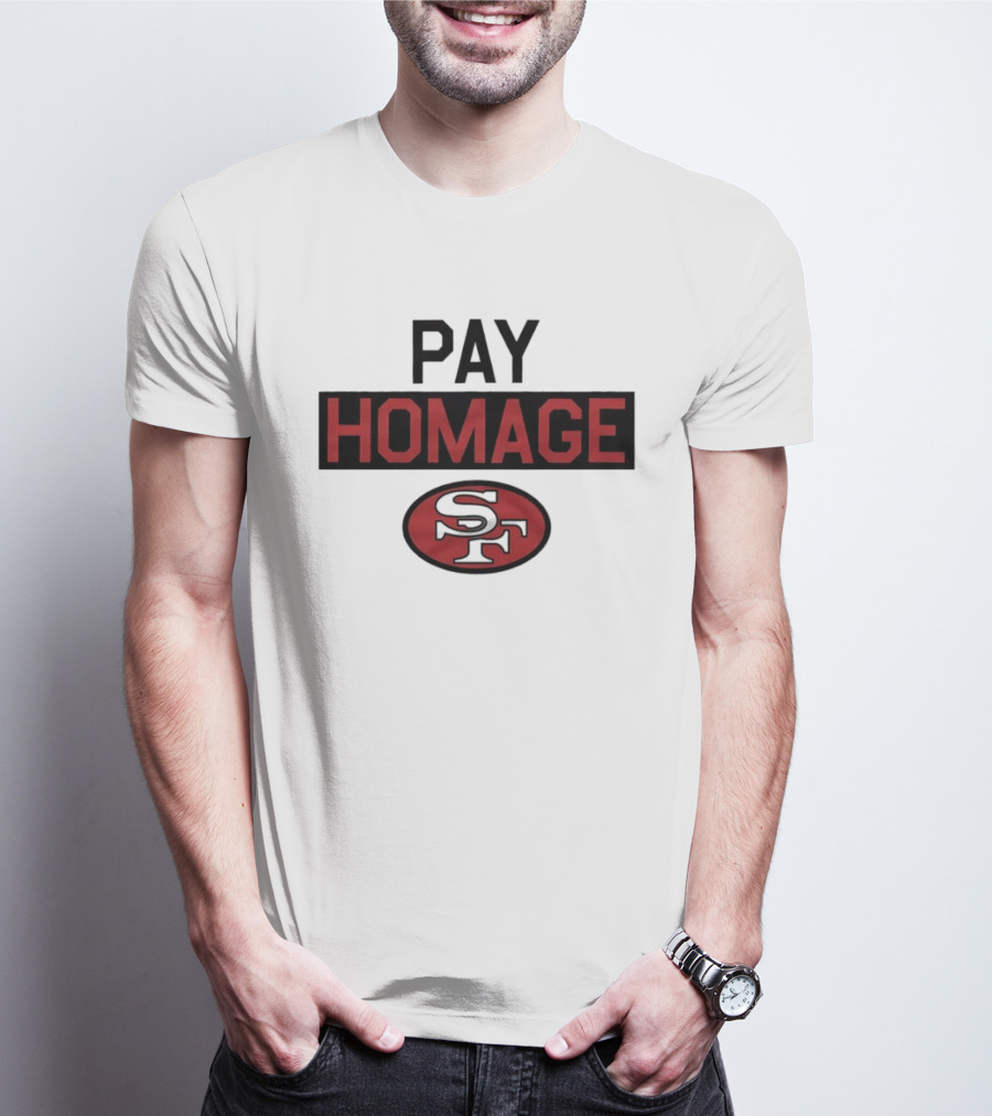 San Francisco 49ers Pay Homage SF Football T-Shirt