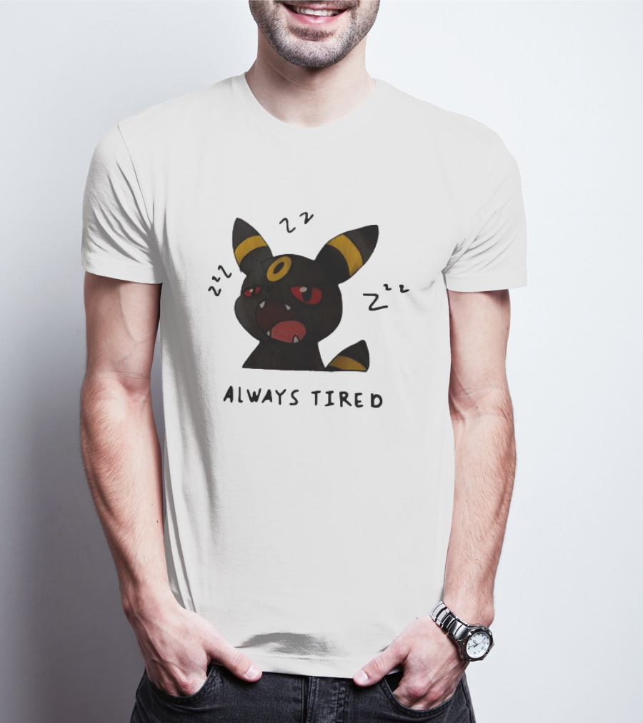 Umbreon Always Tired With ZZZs And Open Mouth Pokémon T-Shirt
