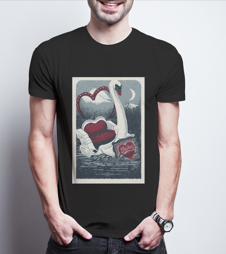Shakey Graves Pickathon Swan Boat July 31 August 1 Concert T-Shirt