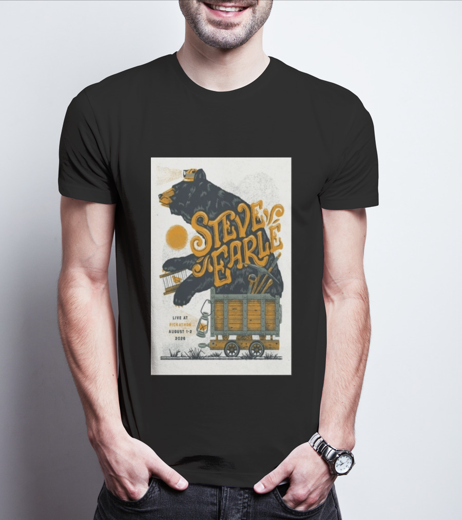 Steve Earle Pickathon Live August 1 2 2026 Event Bear T-Shirt