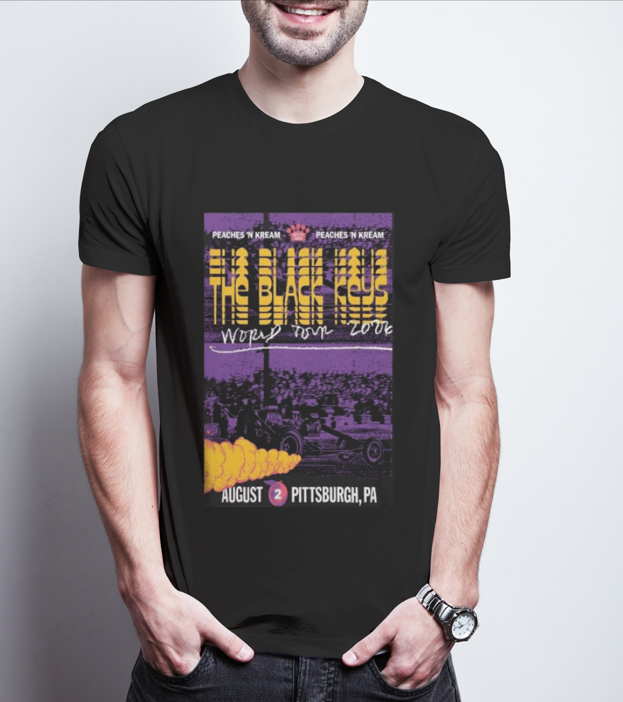 The Black Keys World Tour 2026 Peaches 'N Kream August Pittsburgh PA T-Shirt