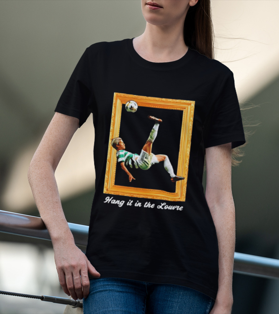 Kyogo Furuhashi Celtic FC Hang It In The Louvre Soccer Art футболка T-Shirt