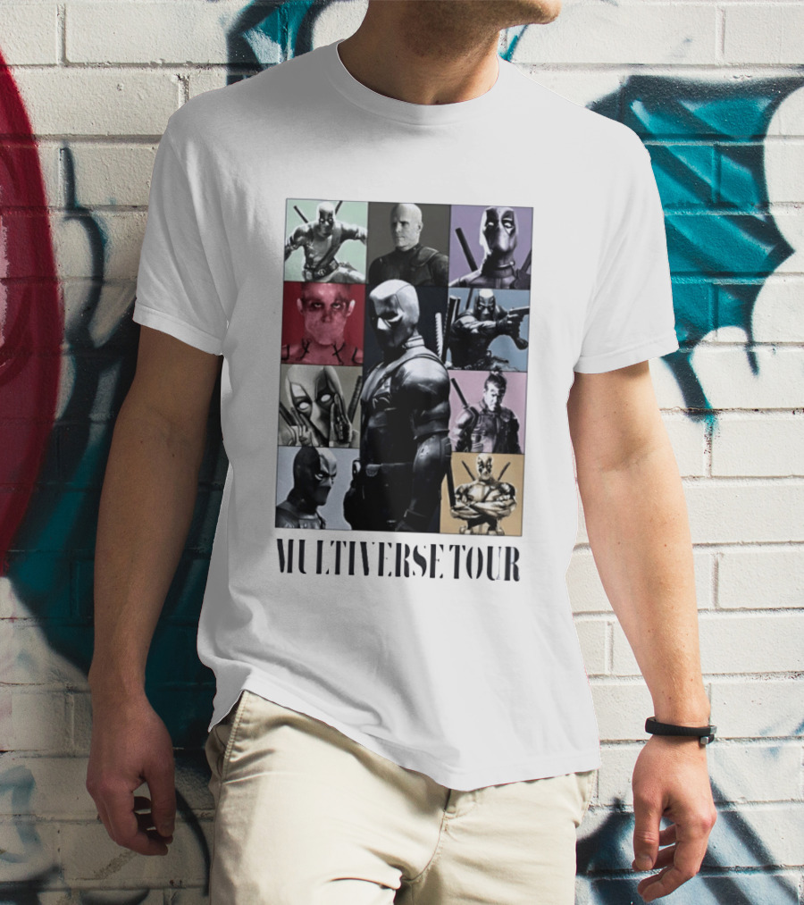 Deadpool Multiverse Tour Marvel Ryan Reynolds T-Shirt