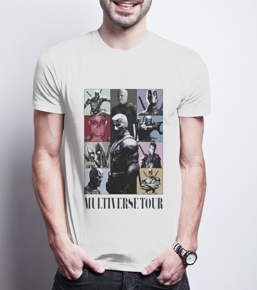 Deadpool Multiverse Tour Marvel Ryan Reynolds T-Shirt