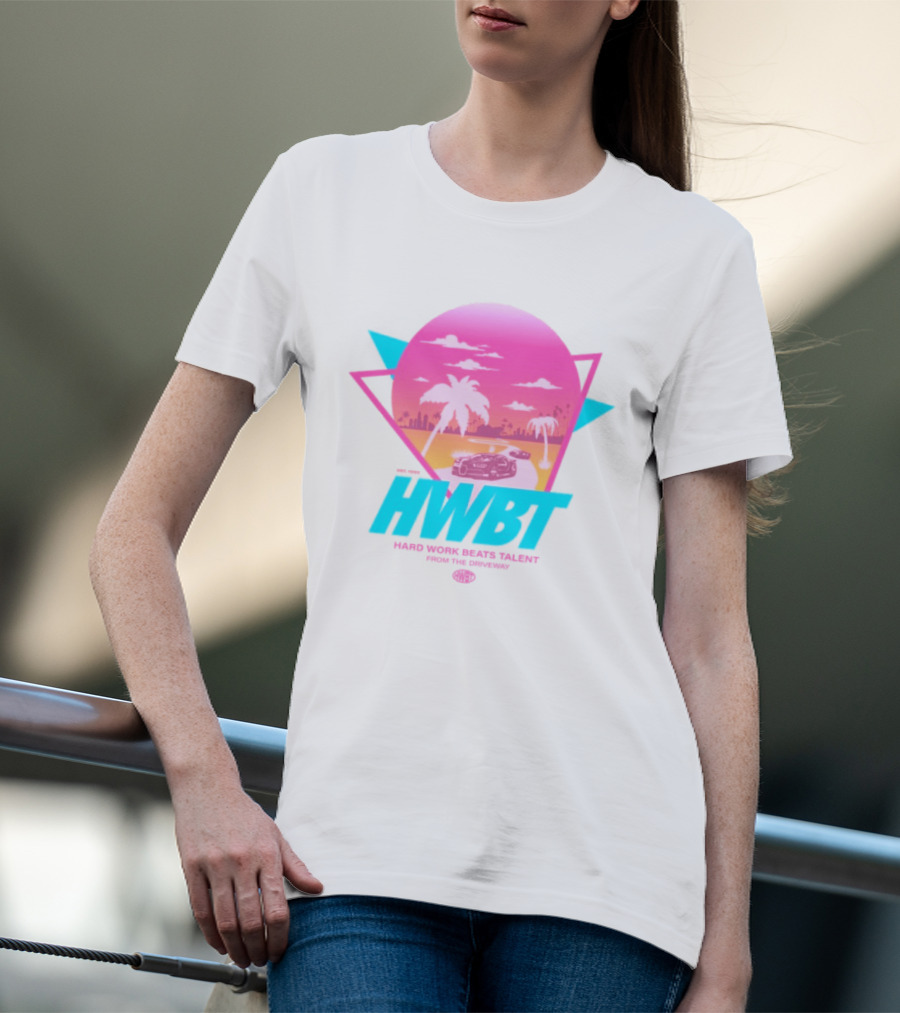 HWBT Miami Dreams Sunset Drive Neon T-Shirt