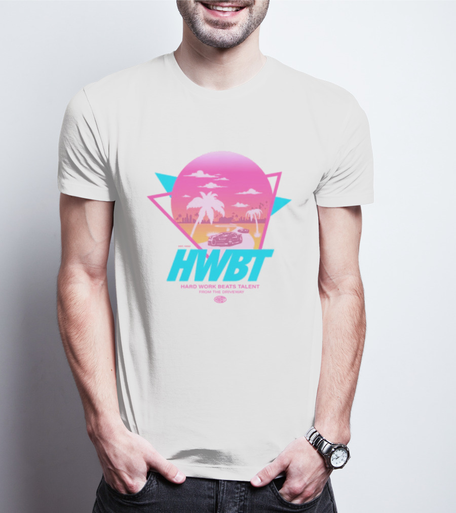 HWBT Miami Dreams Sunset Drive Neon T-Shirt
