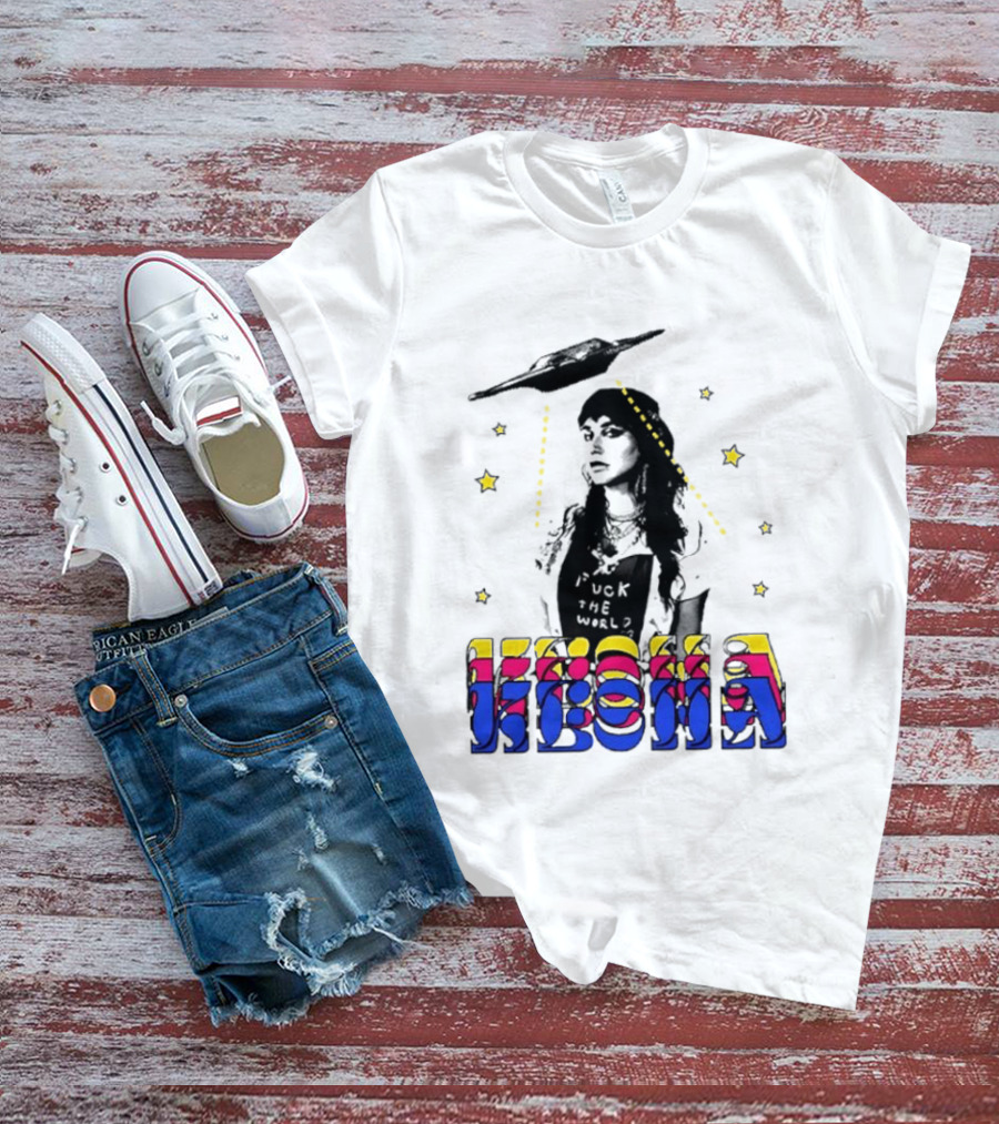 Kesha UFO Space Stars Tie Dye T-Shirt