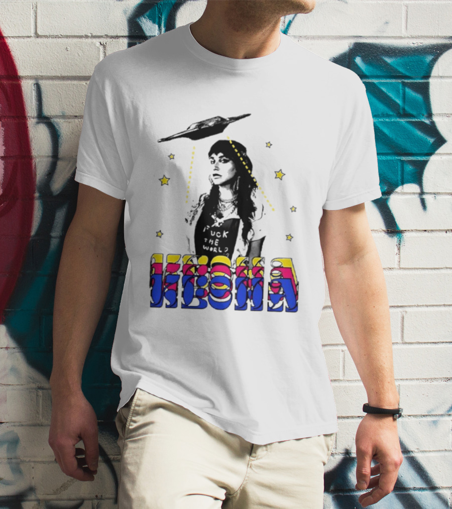 Kesha UFO Space Stars Tie Dye T-Shirt