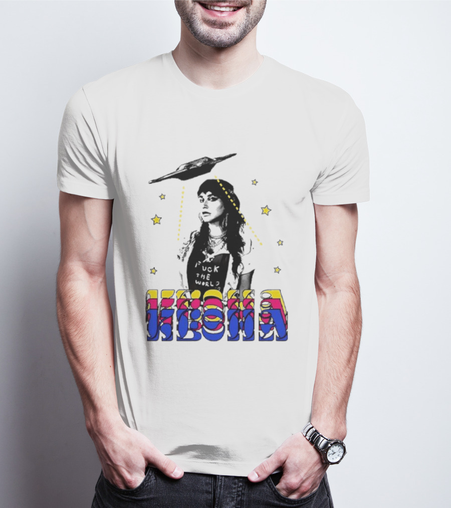 Kesha UFO Space Stars Tie Dye T-Shirt