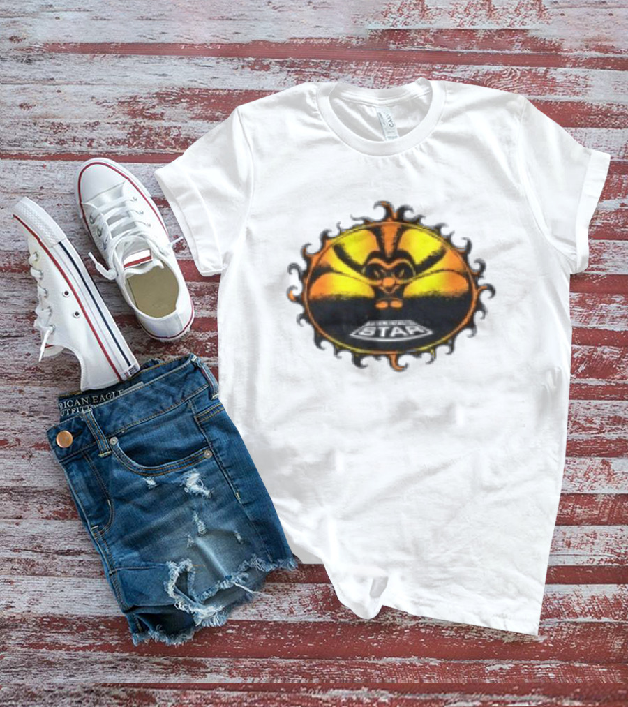 Televisi Star Catalog Store Heatwave Sun Logo White T-Shirt