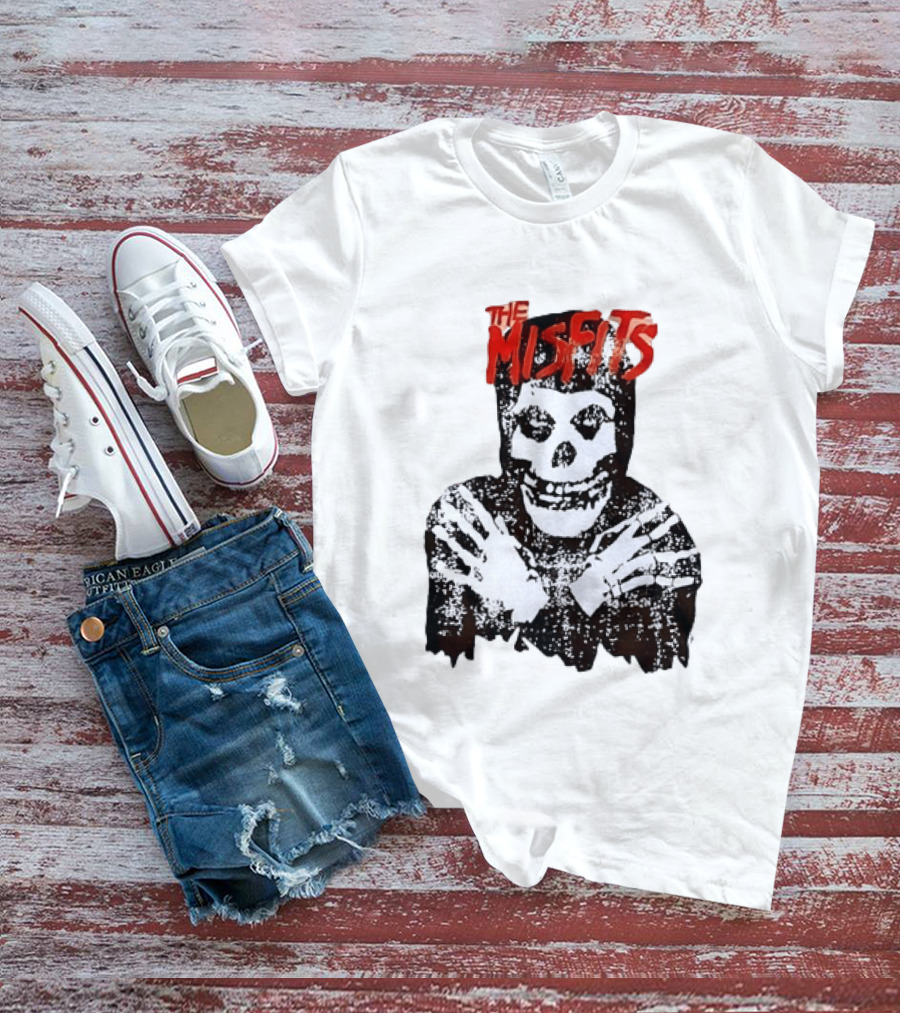 The Misfits Crimson Ghost Skull Punk Rock T-Shirt
