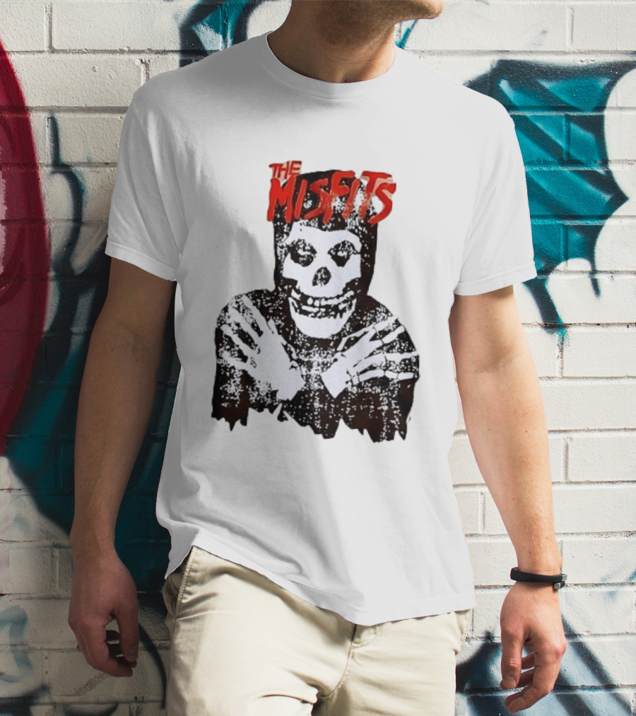 The Misfits Crimson Ghost Skull Punk Rock T-Shirt