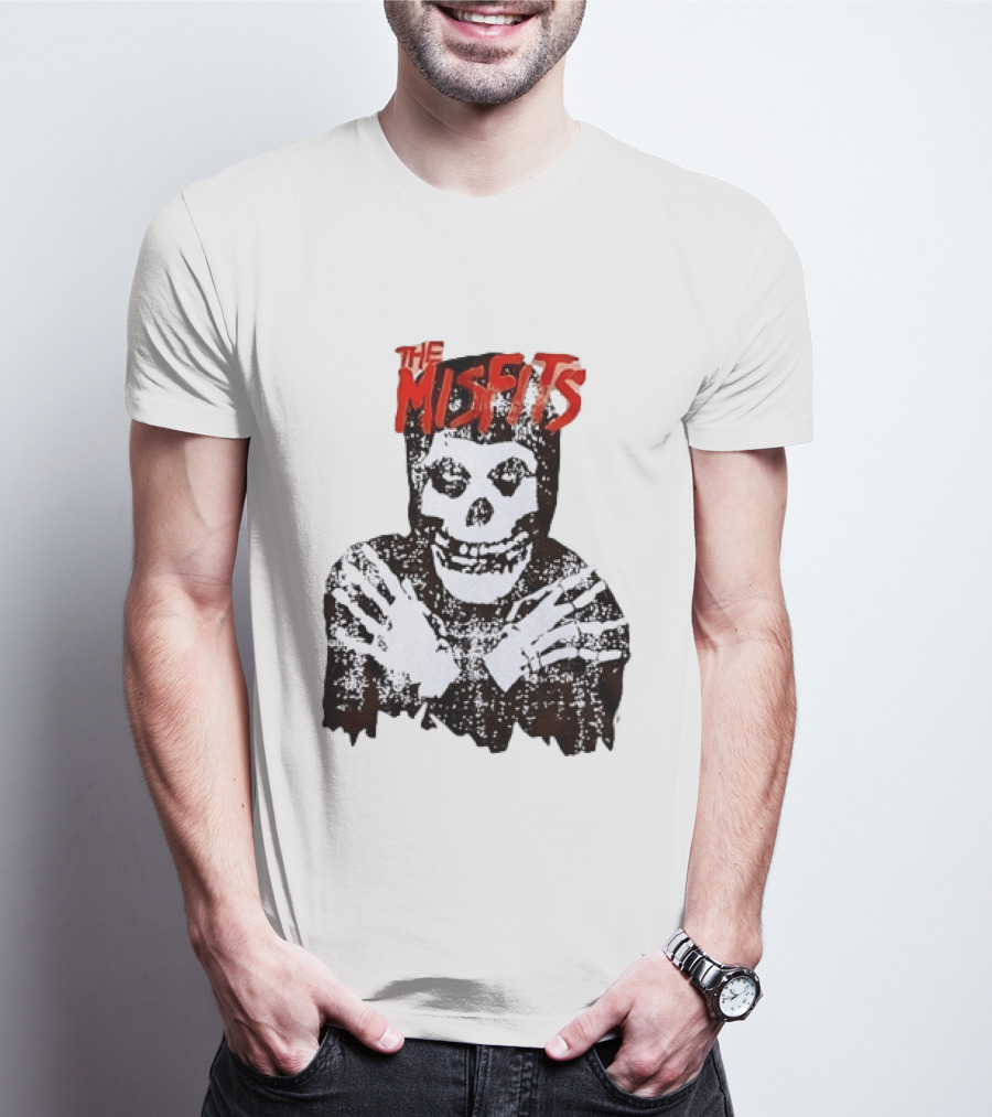 The Misfits Crimson Ghost Skull Punk Rock T-Shirt