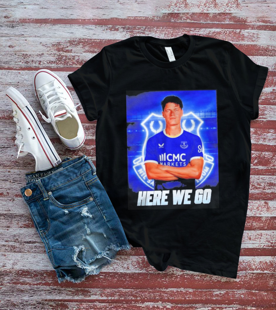 Christian Norgaard Everton Transfer Announcement Here We Go T-Shirt