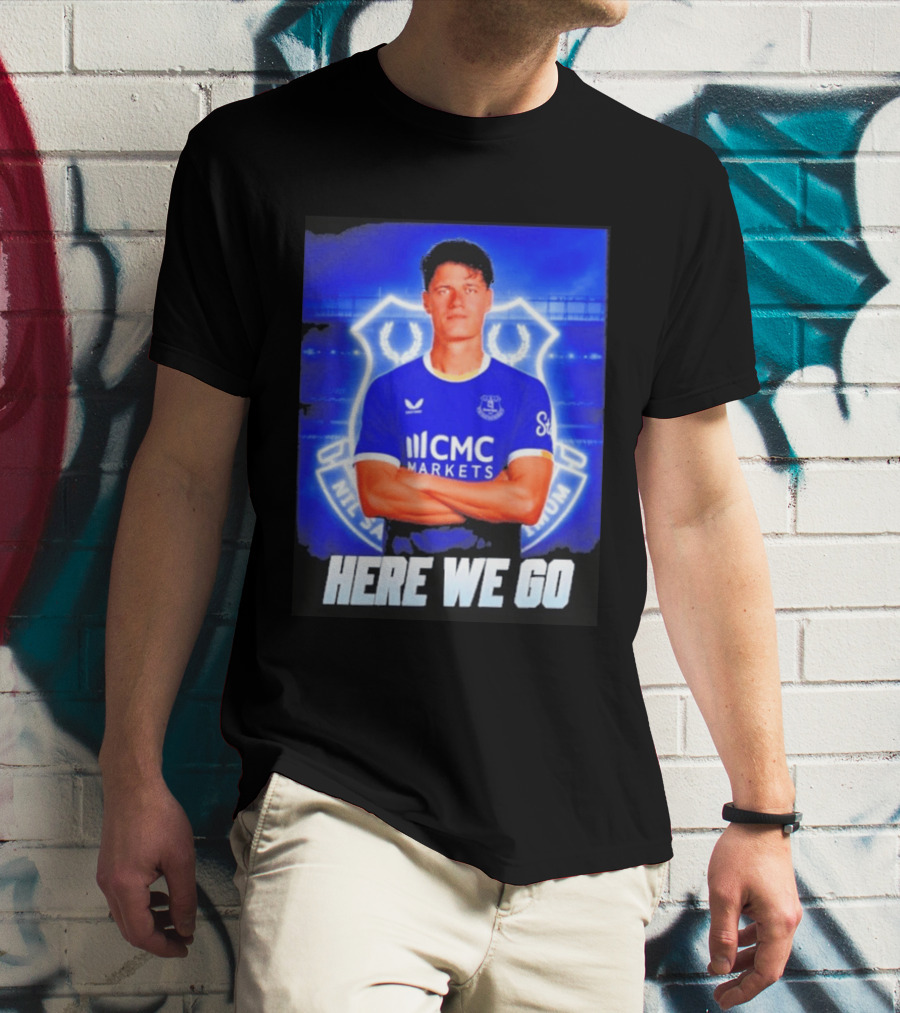 Christian Norgaard Everton Transfer Announcement Here We Go T-Shirt