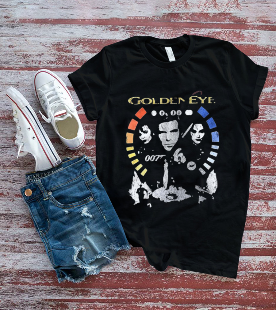 GoldenEye 007 James Bond Faces And Color Blocks T-Shirt