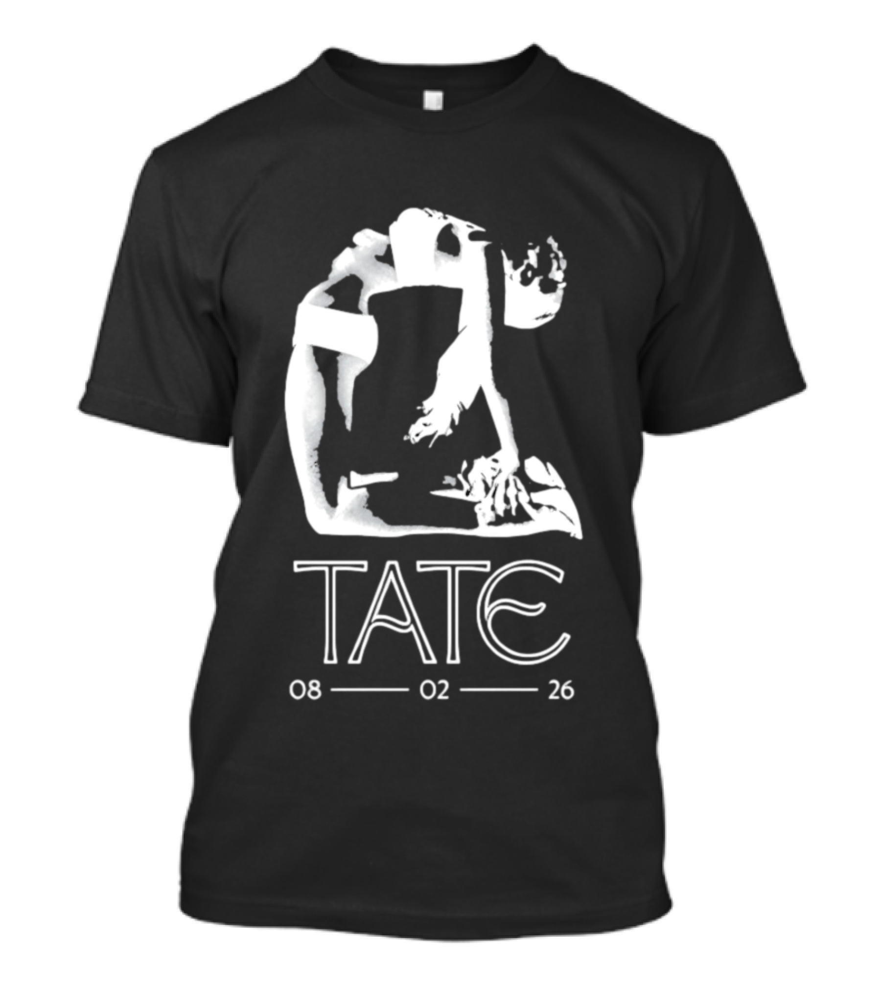 Tate 08 02 26 Minimalist Yoga Fitness Pose T-Shirt