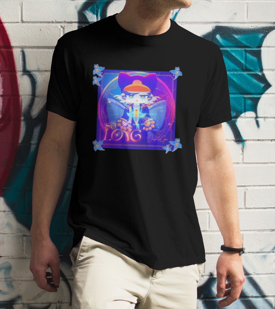 So Long YonKaGor Vibrant Anime Cat With Butterfly Aura T-Shirt