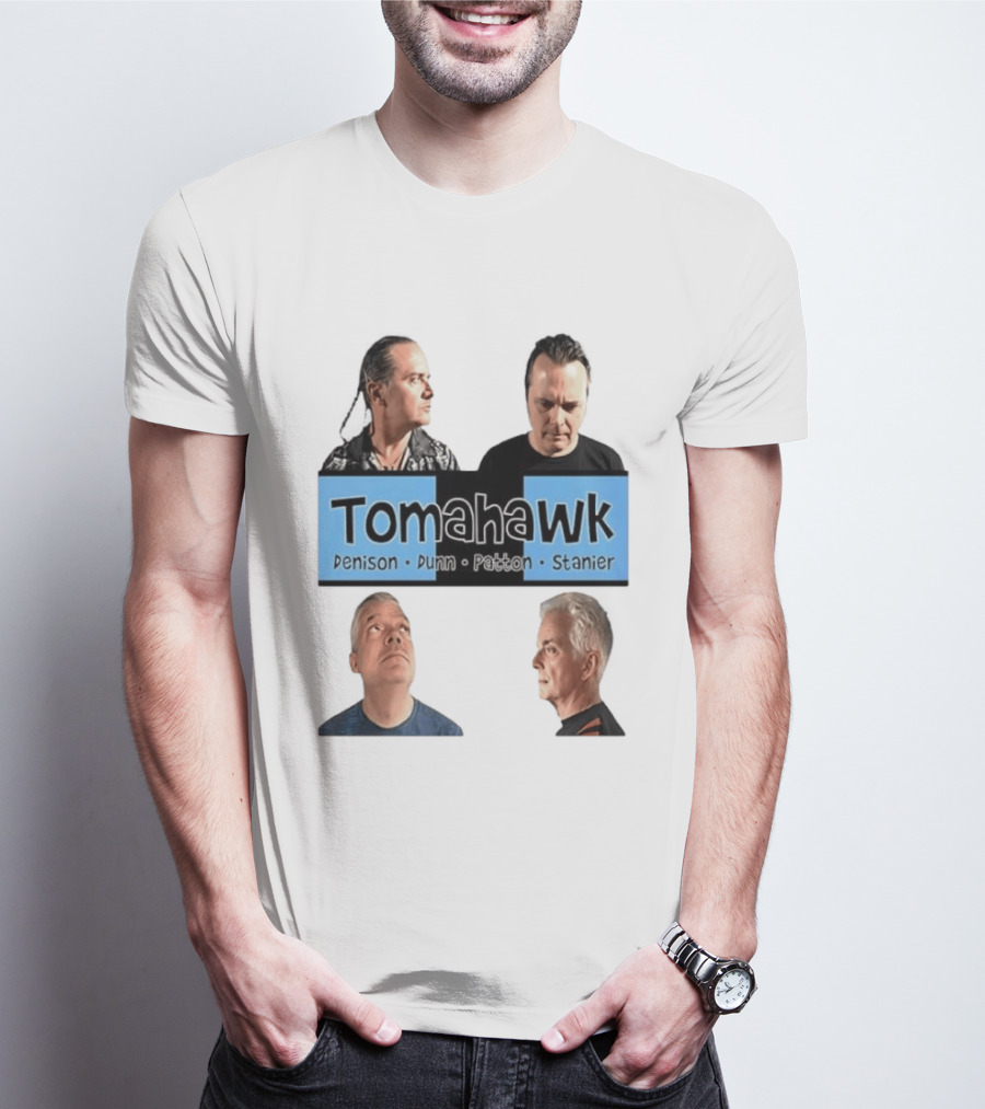 Tomahawk Denison Dunn Patton Stanier Band Members Portraits T-Shirt