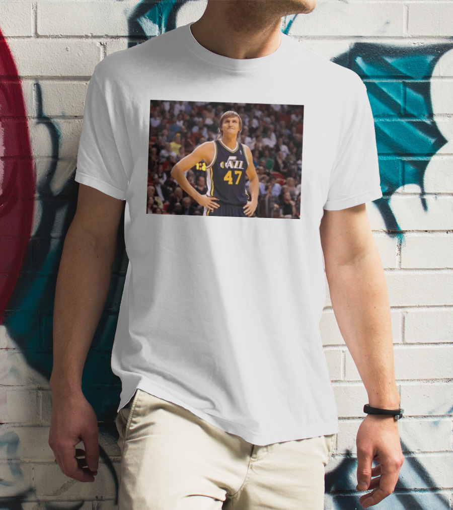 Andrei Kirilenko No. 47 AK 47 Utah Jazz Classic NBA Basketball T-Shirt