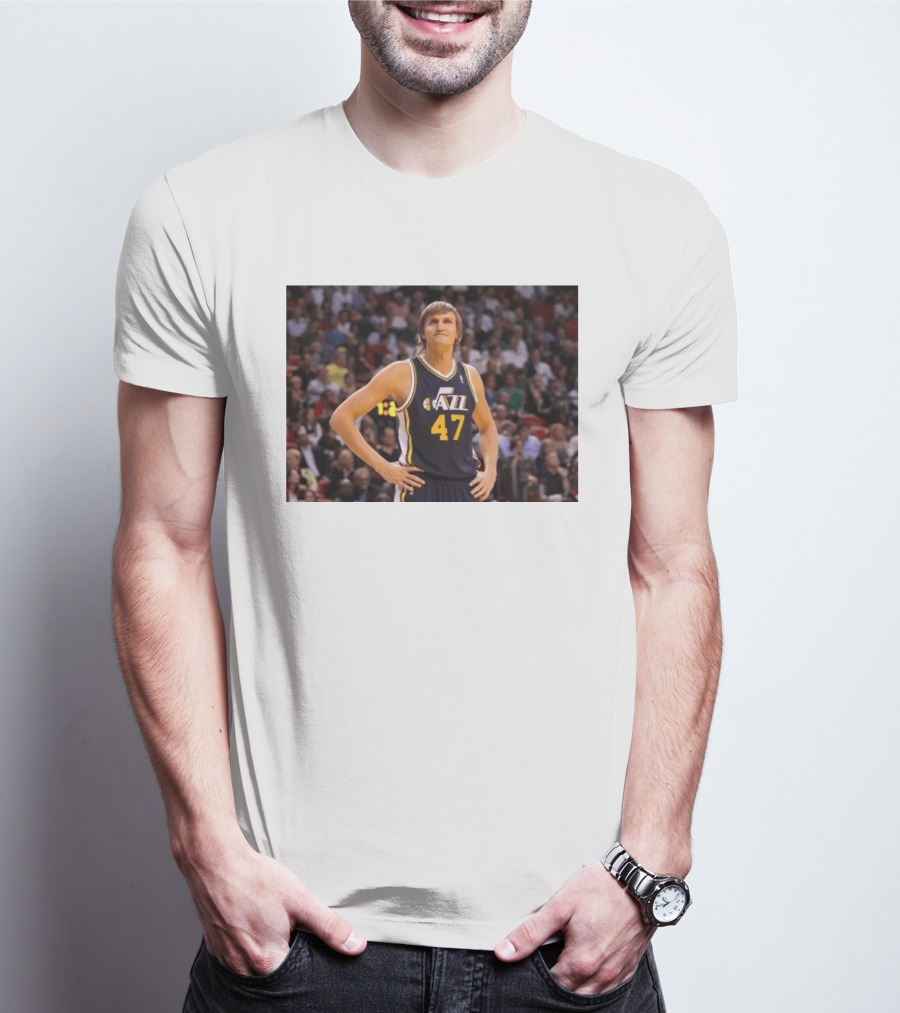 Andrei Kirilenko No. 47 AK 47 Utah Jazz Classic NBA Basketball T-Shirt