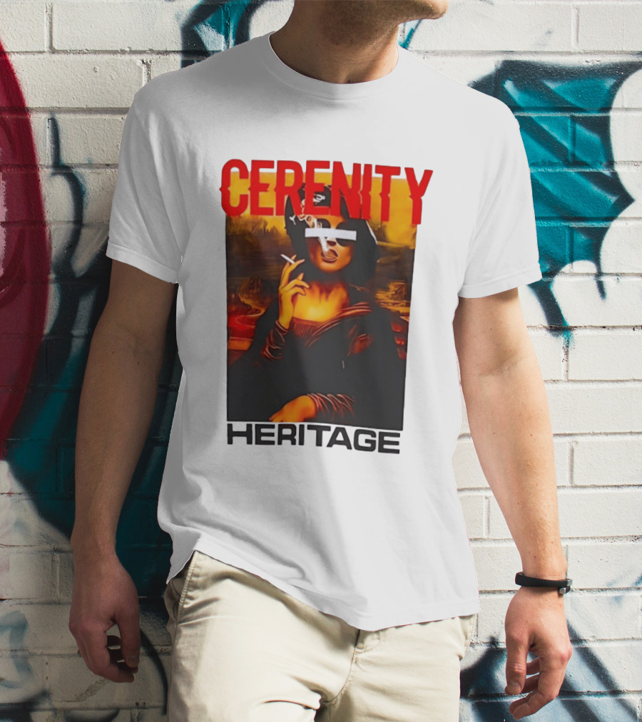 Cerenity Heritage Mona Lisa Smoking T-Shirt