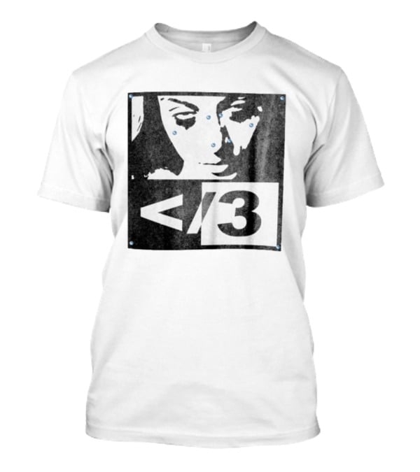Destroy Lonely Store Piercing Face Black White <3 T-Shirt