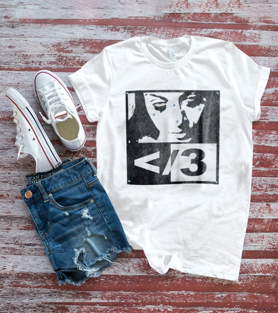 Destroy Lonely Store Piercing Face Black White <3 T-Shirt