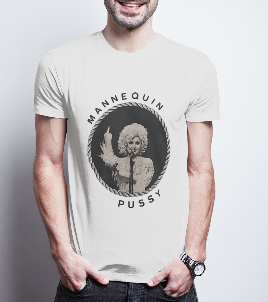 Mannequin Pussy Dolly Parton Country Music Finger T-Shirt
