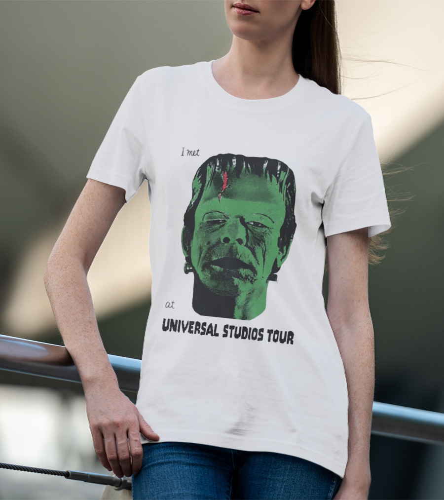 I Met Frankenstein At Universal Studios Tour Monster Fan Souvenir T-Shirt