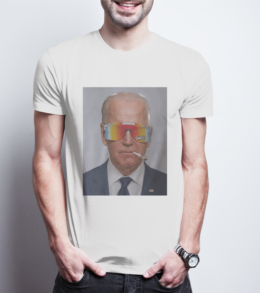 Joe Biden Pit Viper Sunglasses Smoking Pipe President T-Shirt