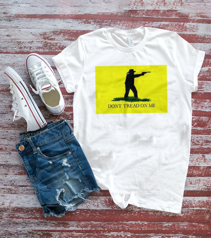 Jordan Salinas Don't Tread On Me Cowboy Silhouette Yellow T-Shirt