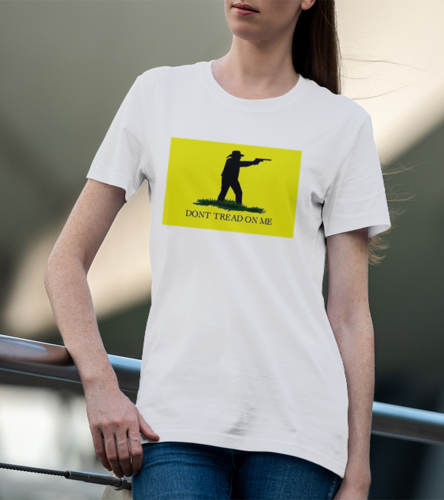 Jordan Salinas Don't Tread On Me Cowboy Silhouette Yellow T-Shirt