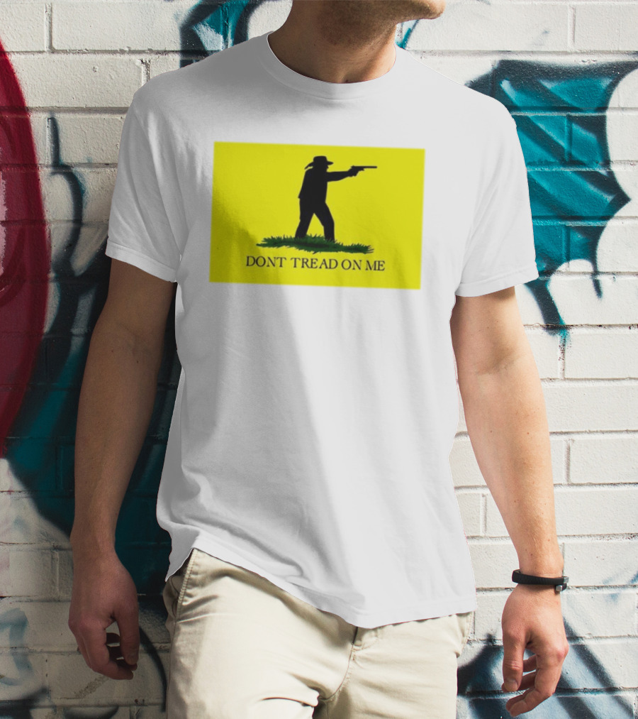 Jordan Salinas Don't Tread On Me Cowboy Silhouette Yellow T-Shirt