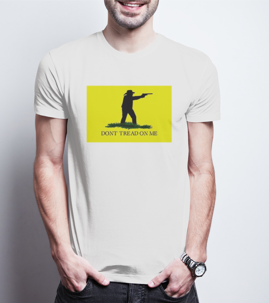 Jordan Salinas Don't Tread On Me Cowboy Silhouette Yellow T-Shirt