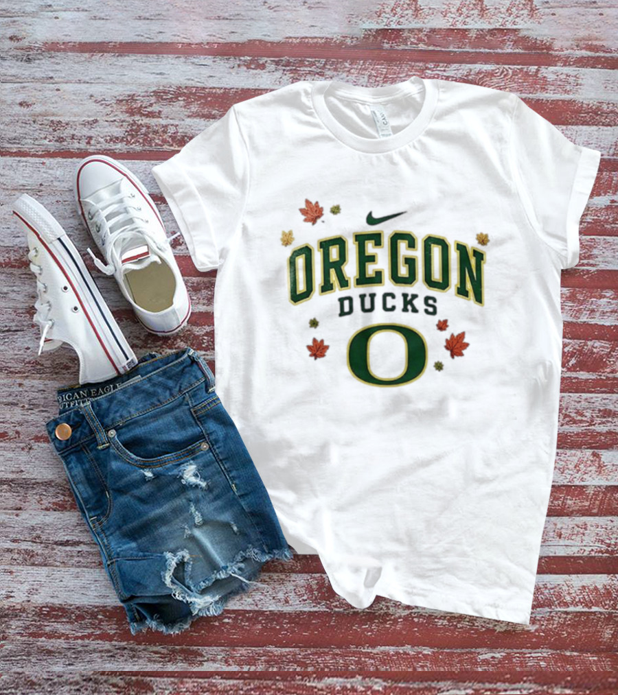 Oregon Ducks Nike Fall Leaves T-Shirt