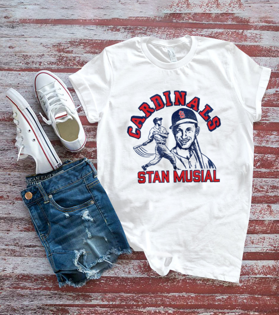 St Louis Cardinals Stan Musial Baseball Legend T-Shirt