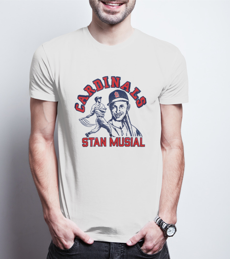 St Louis Cardinals Stan Musial Baseball Legend T-Shirt