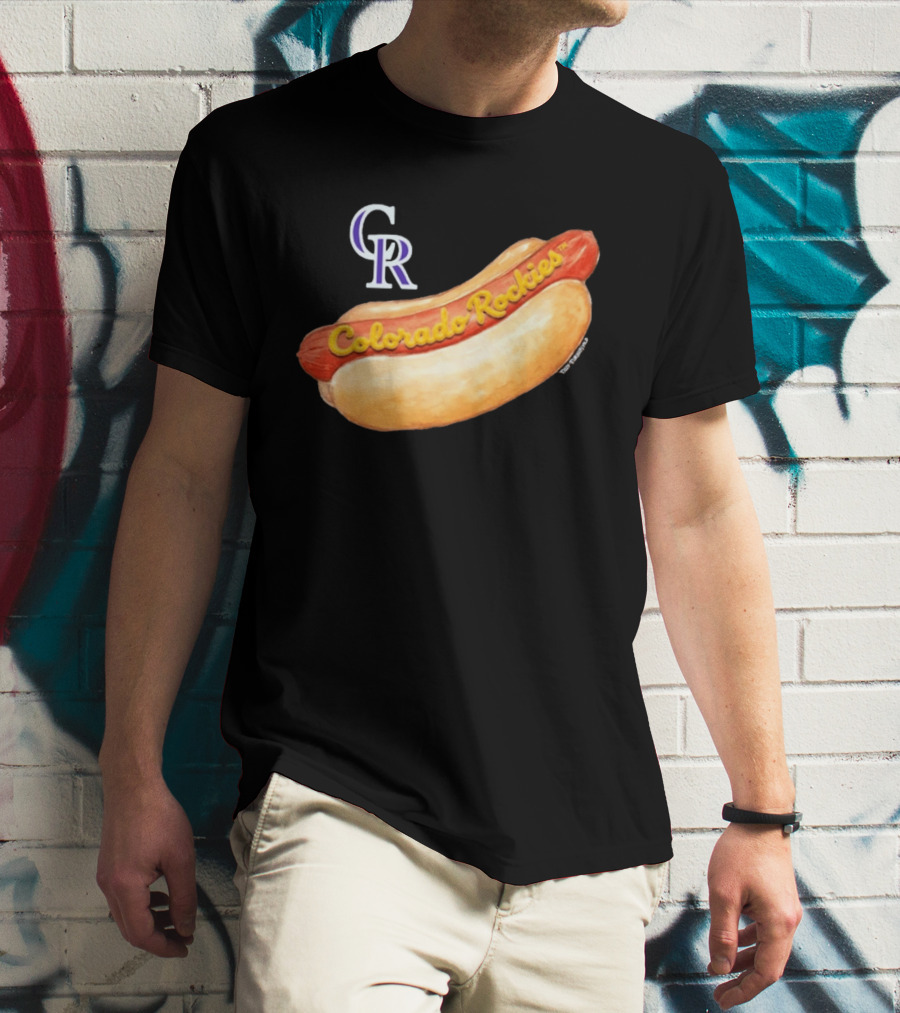Colorado Rockies Hot Dog Tiny Turnip Women's T-Shirt