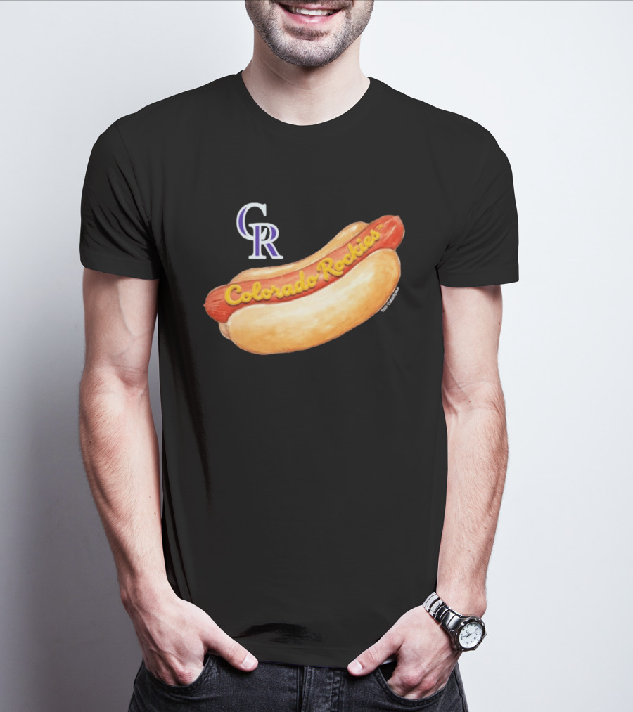 Colorado Rockies Hot Dog Tiny Turnip Women's T-Shirt