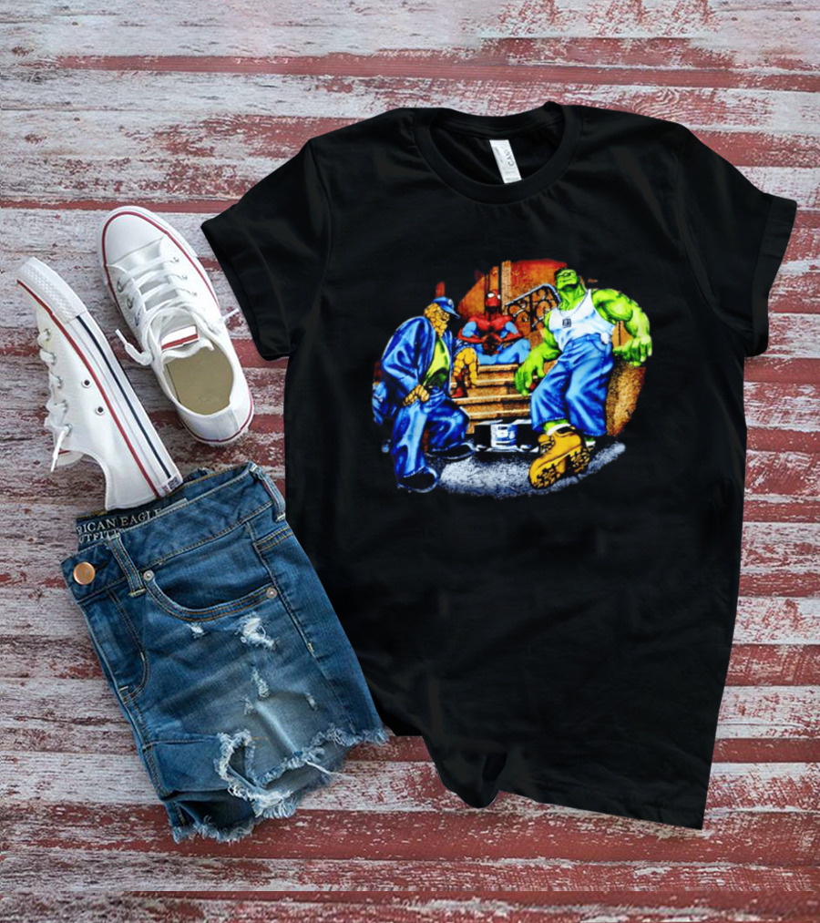 Marvel The Thing Spider Man Hulk Hip Hop T-Shirt